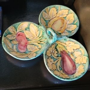 Italian 3 segmented serving plate